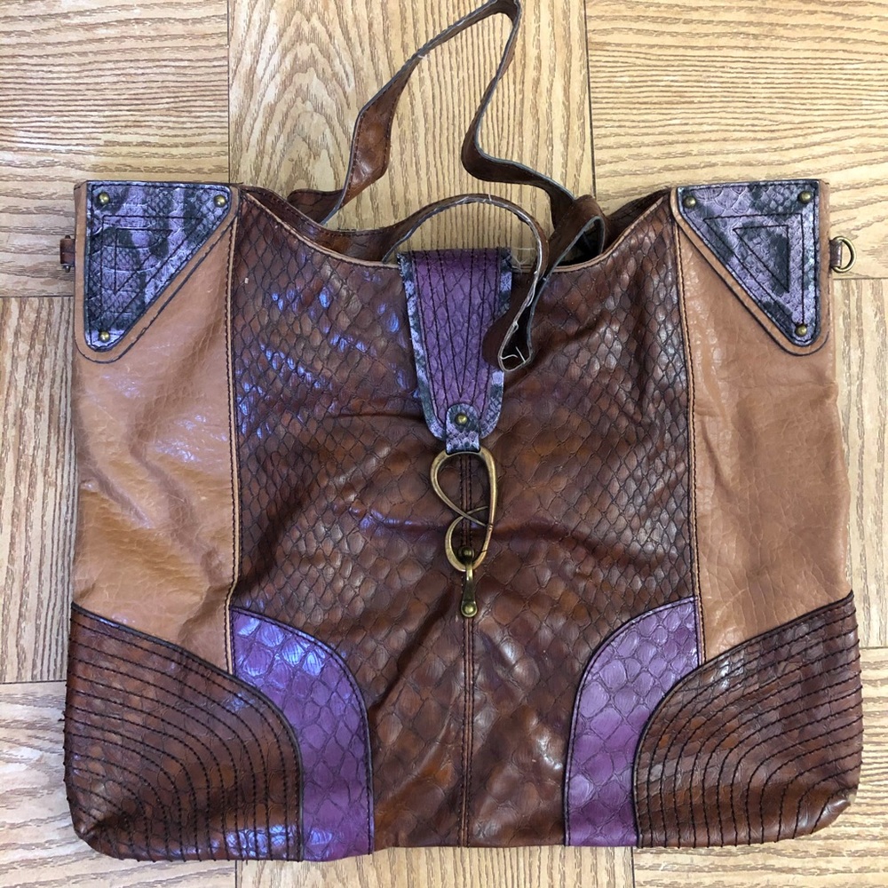 Jessica Simpson purse faux animal skin